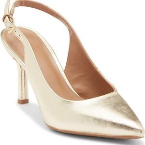 Nordstrom Rack Priscilla Gold Platinum Slingback Pump
